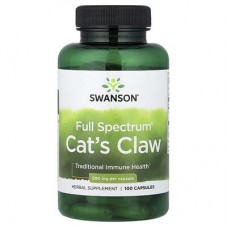 Swanson, Full Spectrum®, котячий кіготь, 500 мг, 100 капсул
